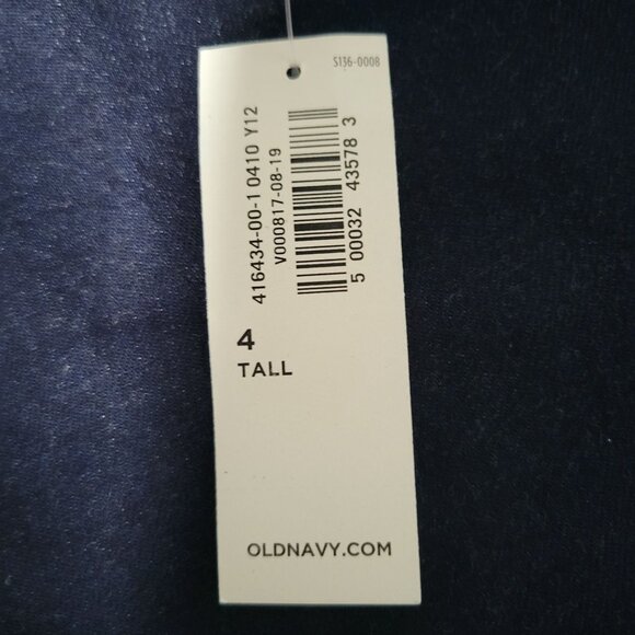 Old Navy Rockstar Jegging Jeans Womens Size 4 Tall Mid Rise Dark Wash Denim Pant - Picture 7 of 8